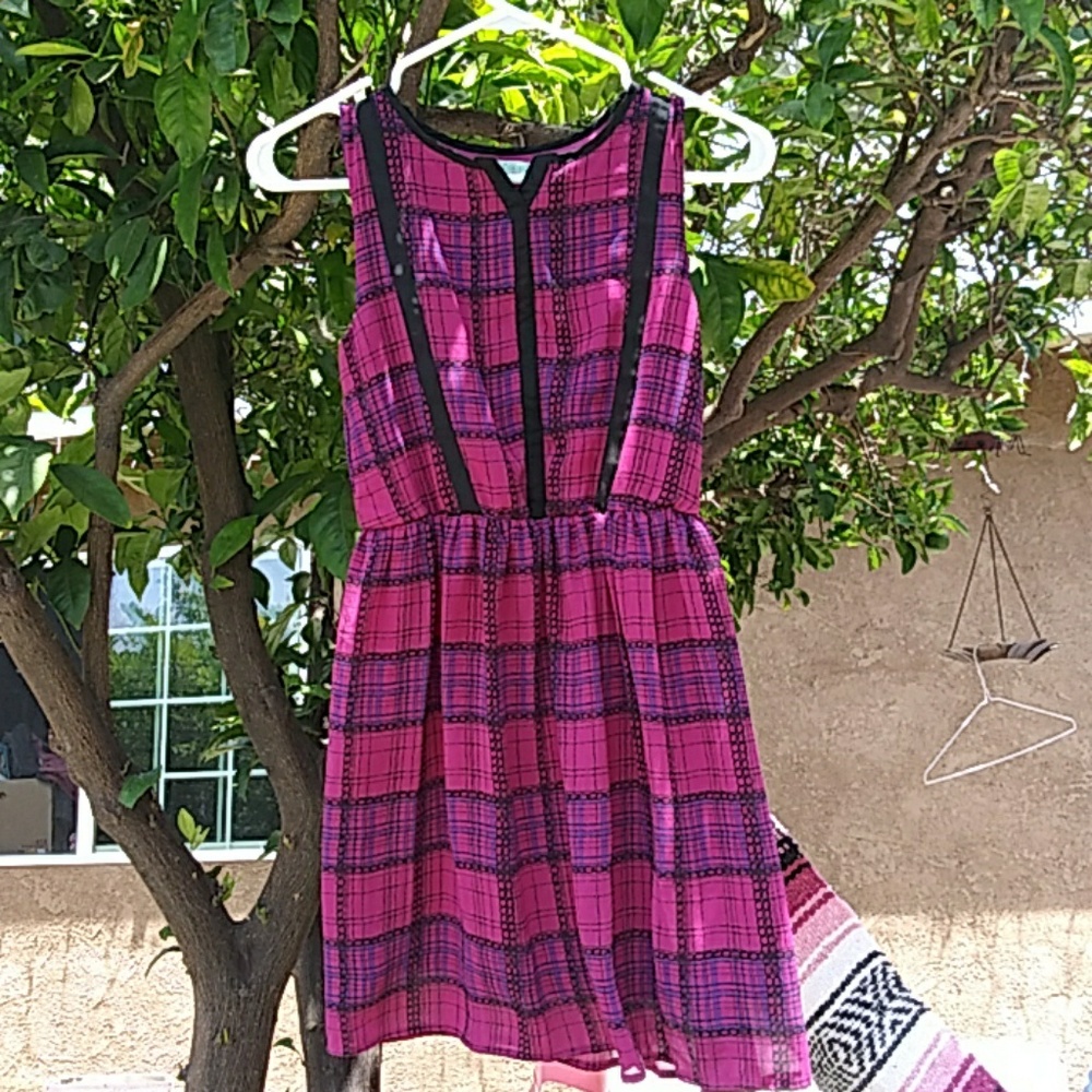 Chord Size L Plaid Dress